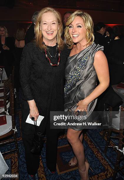 Actresses Meryl Streep and Jane Krakowski attend the Christopher & Dana Reeve Foundation 19th Annual "A Magical Evening" Gala at the Marriott Marquis...