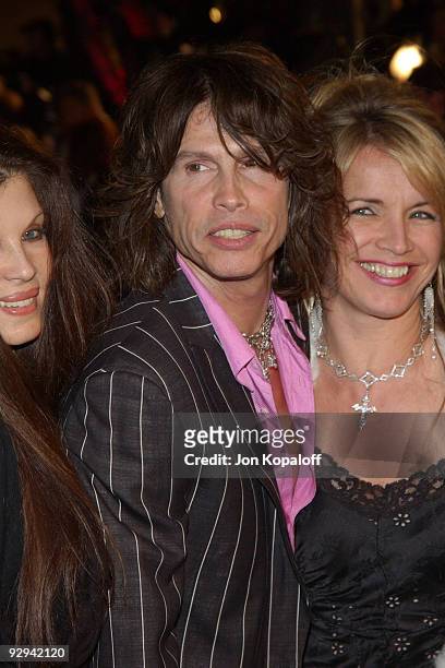 Steven Tyler of Aerosmith and wife Teresa Tyler