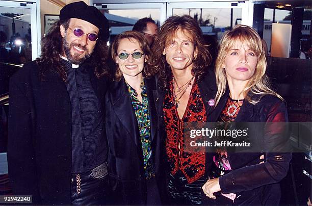 Mark Hudson, guest, Steven Tyler of Aerosmith and wife Teresa Tyler