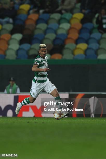 Sporting CP forward Ruben Ribeiro from Portugal during the match between Sporting Lisbon CP v FC Viktoria Plzen for the UEFA Europa League Round of...