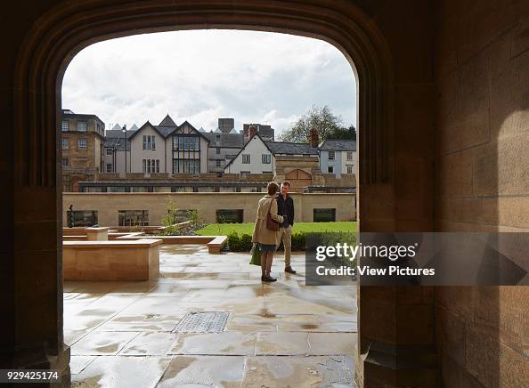 Longwall Library Archway framed view towards Longwall Quad. Longwall Library, Oxford ...