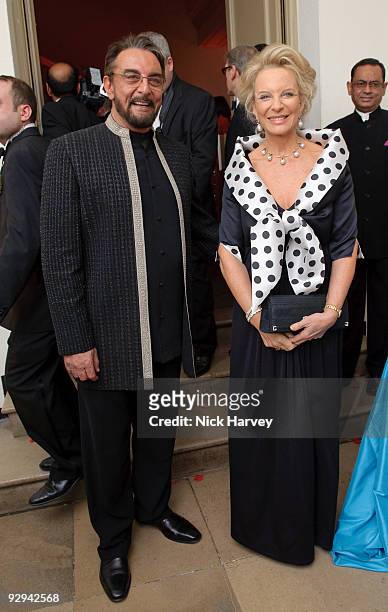 Kabir Bedi and Princess Michael of Kent attend the Royal Rajasthan charity Gala on November 9, 2009 in London, England.