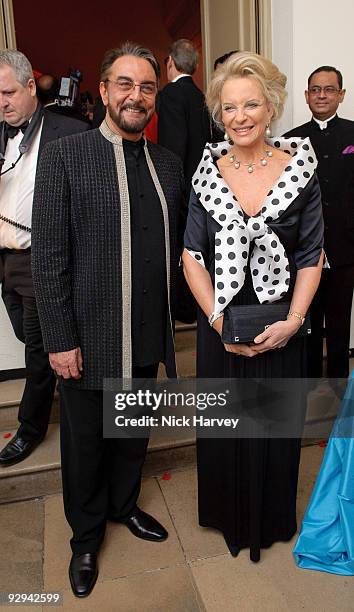 Kabir Bedi and Princess Michael of Kent attend the Royal Rajasthan charity Gala on November 9, 2009 in London, England.