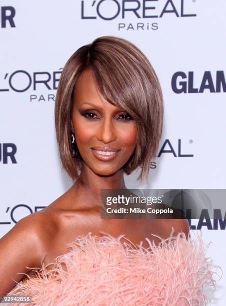 Model Iman attends the Glamour Magazine 2009 Women of The Year Honors at Carnegie Hall on November 9, 2009 in New York City.