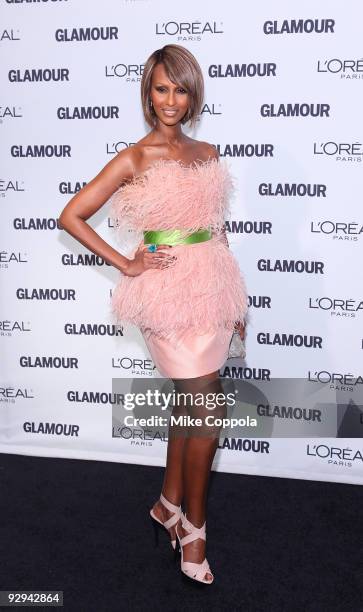 Model Iman attends the Glamour Magazine 2009 Women of The Year Honors at Carnegie Hall on November 9, 2009 in New York City.