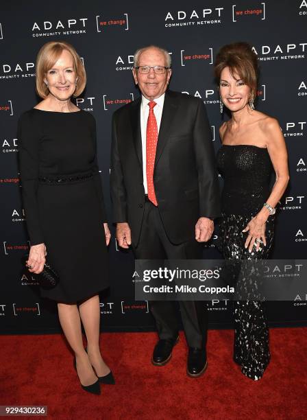 Judy Woodruff, Marty Hausman, and Susan Lucci attend the Adapt Leadership Awards Gala 2018 at Cipriani 42nd Street on March 8, 2018 in New York City.