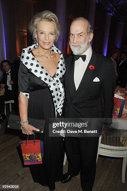 Princess and Prince Michael of Kent attend the Royal Rajasthan Gala on November 9, 2009 in London, England.