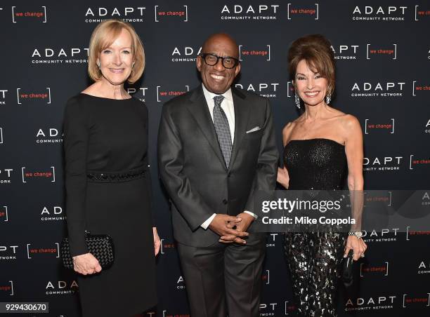 Judy Woodruff, Al Roker, and Susan Lucci attend the Adapt Leadership Awards Gala 2018 at Cipriani 42nd Street on March 8, 2018 in New York City.