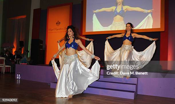 Dancers perform at the Royal Rajasthan Gala on November 9, 2009 in London, England.