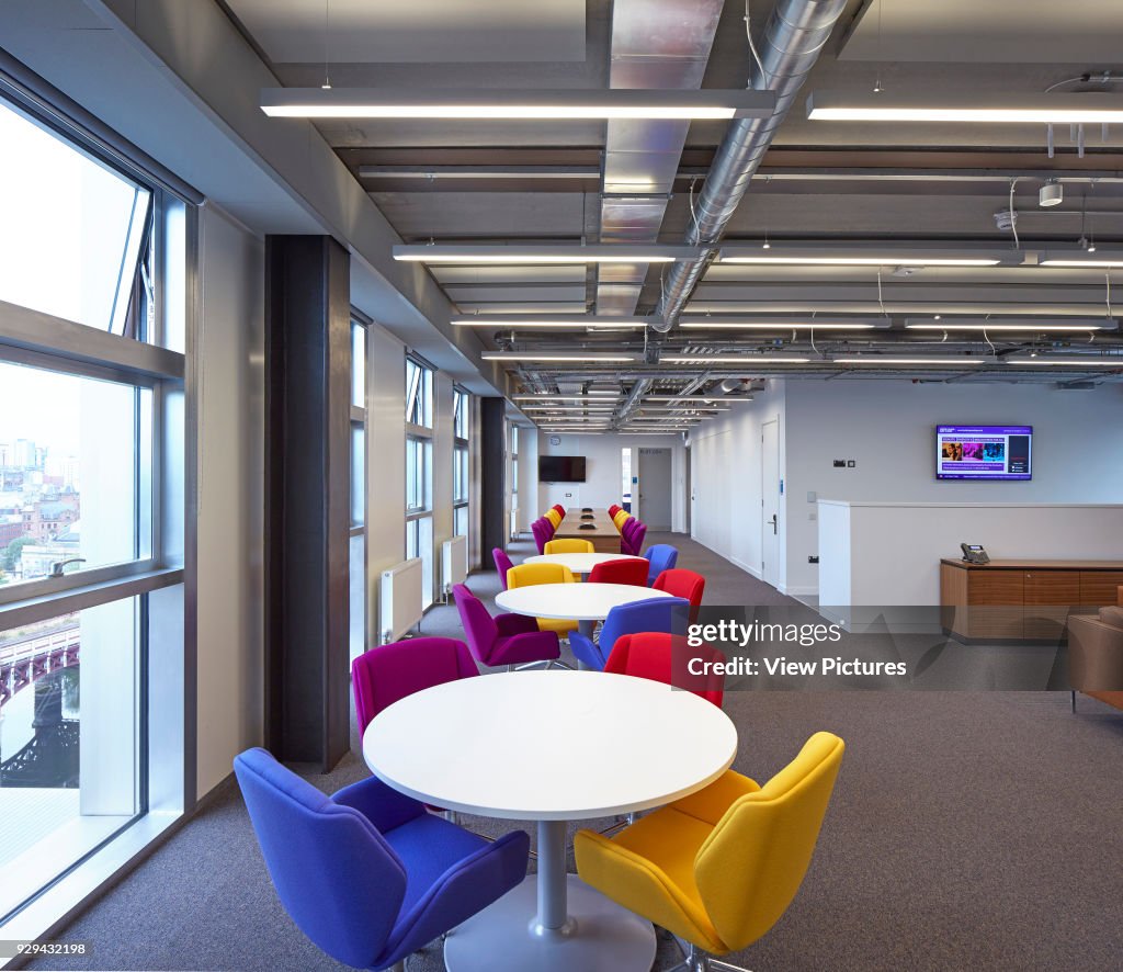 Interior view of admin area on upper level. City of Glasgow College ...