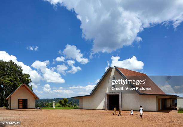 Sunday morning views around Cathedral. Sacred Heart Cathedral Of The Catholic Diocese Of Kericho, Kericho, Kenya. Architect: John McAslan & Partners,...