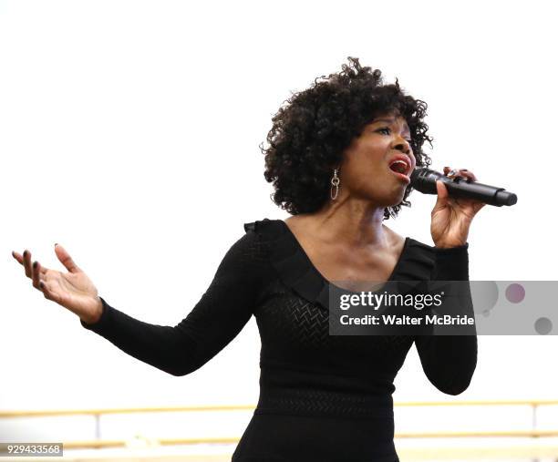 LaChanze during the press presentation for "Summer: The Donna Summer Musical" on March 8, 2018 at the New 42nd Street Studios, in New York City.