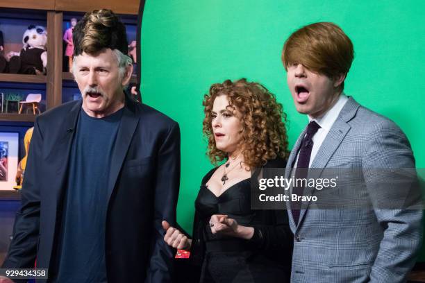 Pictured : Victor Garber, Bernadette Peters and Andy Cohen --