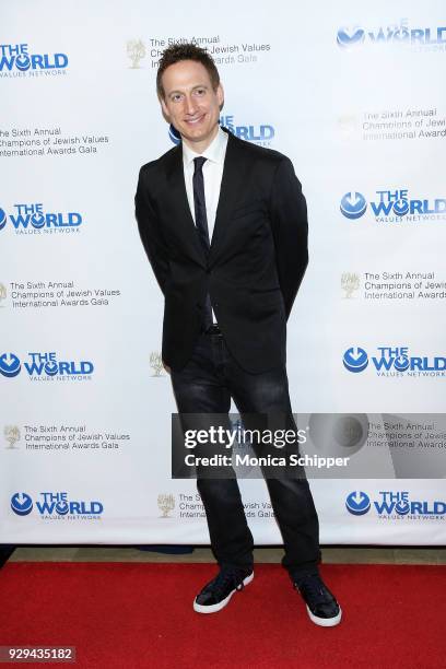 Elon Gold attends the 2018 World Values Network Champions of Jewish Values Awards Gala at The Plaza Hotel on March 8, 2018 in New York City.