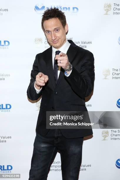 Elon Gold attends the 2018 World Values Network Champions of Jewish Values Awards Gala at The Plaza Hotel on March 8, 2018 in New York City.