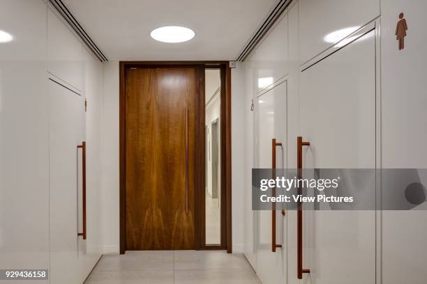 Ground Floor door view. Harbour Exchange, London, United Kingdom. Architect: Cove Burgess Architects, 2016.