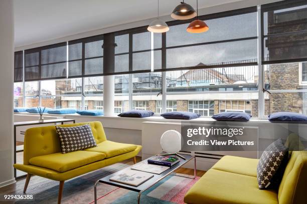 Office recreational area. Alfred Mews Offices, London, United Kingdom. Architect: Cove Burgess Architects, 2016.