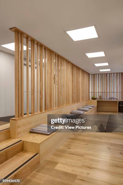 Office corridor. Alfred Mews Offices, London, United Kingdom. Architect: Cove Burgess Architects, 2016.