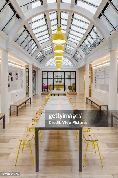 Dining / meeting room. Alfred Mews Offices, London, United Kingdom. Architect: Cove Burgess Architects, 2016.