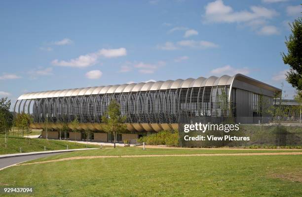 South Building EMBL - European Bioinformatics Institute Wellcome Trust Genome Campus, Hinxton, United Kingdom. Architect: Abell Nepp, 2013. Overall...