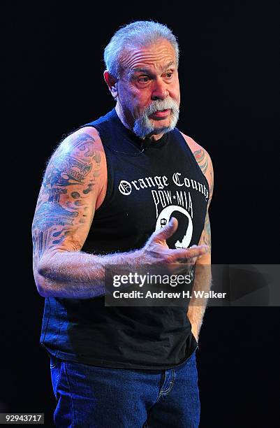 Personality Paul Teutul Sr. Speaks onstage at the Christopher & Dana Reeve Foundation 19th Annual "A Magical Evening" Gala at the Marriott Marquis on...