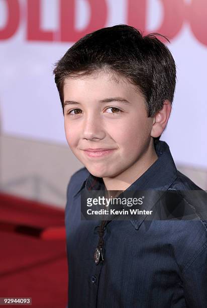 Actor Bradley Steven Perry arrives at the premiere of Walt Disney Pictures' "Old Dogs" held at the El Capitan Theatre on November 9, 2009 in...