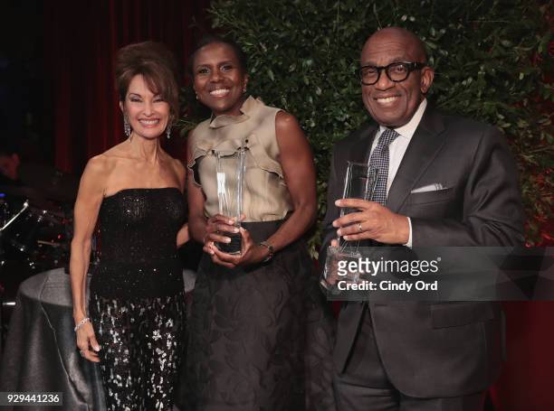 Susan Lucci, Deborah Roberts, and Al Roker attend the Adapt Leadership Awards Gala 2018 at Cipriani 42nd Street on March 8, 2018 in New York City.