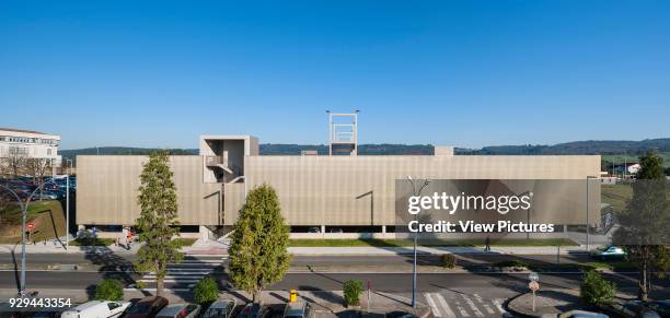 Multi-Storey Car Park And Bus Station, University of the Basque Country, Leioa, Spain. Architect: Jaam Sociedad de Arquitectura/ Ander Marquet Ryan,...