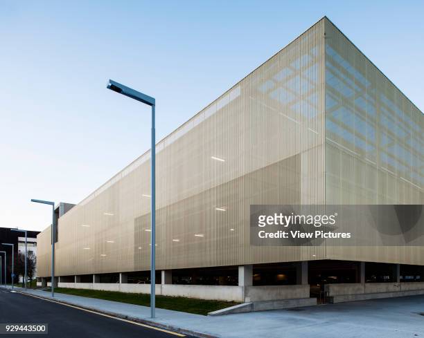 Multi-Storey Car Park And Bus Station, University of the Basque Country, Leioa, Spain. Architect: Jaam Sociedad de Arquitectura/ Ander Marquet Ryan,...