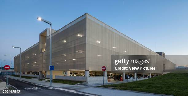 Multi-Storey Car Park And Bus Station, University of the Basque Country, Leioa, Spain. Architect: Jaam Sociedad de Arquitectura/ Ander Marquet Ryan,...