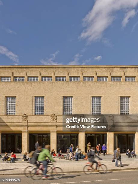 Exterior front. Weston Library, Oxford, United Kingdom. Architect: Wilkinson Eyre, 2015.
