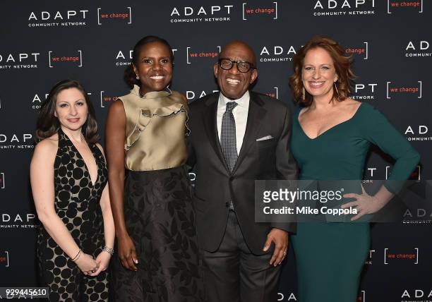 Marissa Shorenstein, Deborah Roberts, Al Roker, and Amy Wright attend the Adapt Leadership Awards Gala 2018 at Cipriani 42nd Street on March 8, 2018...