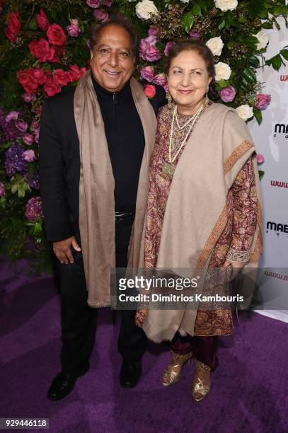 Dr. Sanjiv Chopra and Dr Amita Chopra attend the Maestro Cares Third Annual Gala Dinner at Cipriani Wall Street on March 8, 2018 in New York City.