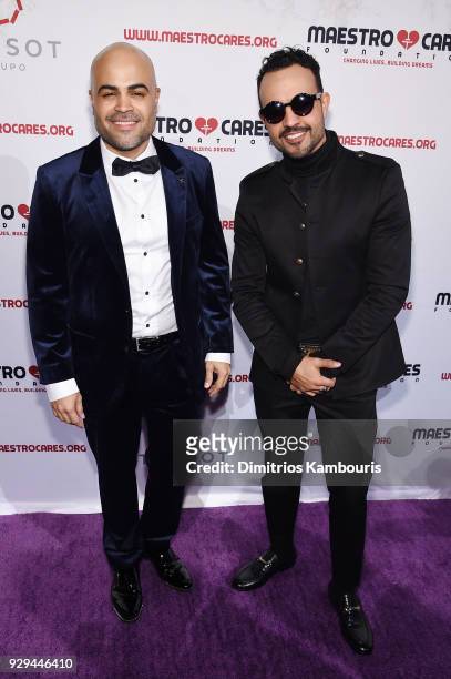 Danny Flores and Jean Rodriguez of Coast City attend the Maestro Cares Third Annual Gala Dinner at Cipriani Wall Street on March 8, 2018 in New York...