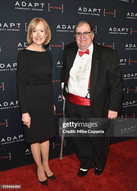 Leadership Awards Judy Woodruff and CEO of ADAPT Community Network, Edward R. Matthews attend the Adapt Leadership Awards Gala 2018 at Cipriani 42nd...