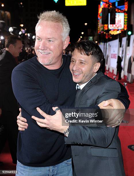 Composer John Debney and producer Andrew Panay arrive at the premiere of Walt Disney Pictures' "Old Dogs" held at the El Capitan Theatre on November...