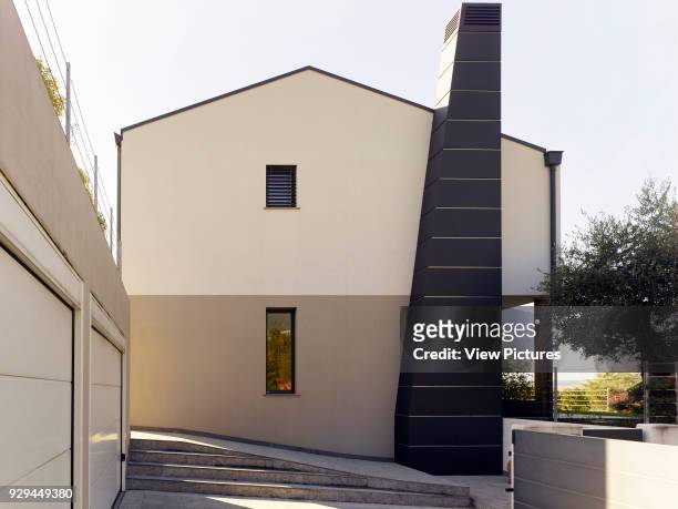 End of house. Sarmede House, Sarmede, Italy. Architect: Tate Harmer, 2015.