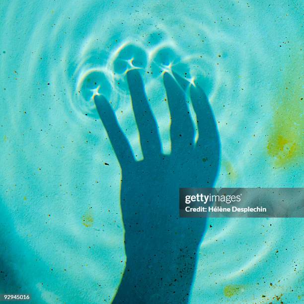 sun reflection in the water - hands sun stock-grafiken, -clipart, -cartoons und -symbole