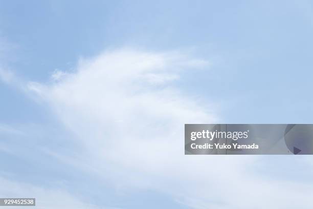 cloud typologies - cloudscape during day time - powder blue foto e immagini stock