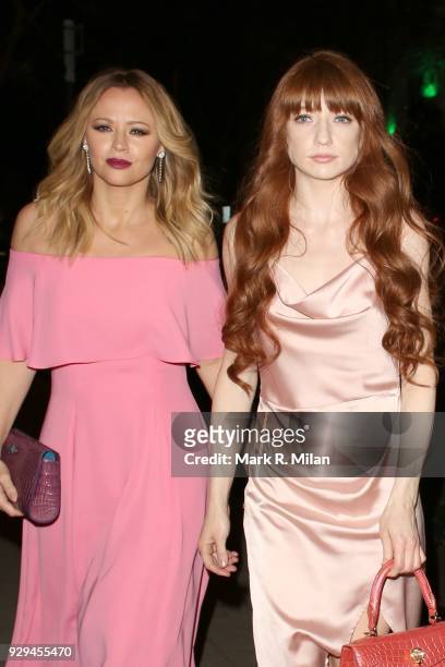 Kimberley Walsh and Nicola Roberts attending the Bardou Foundation International Women's Day celebration at the Hospital Club on March 8, 2018 in...