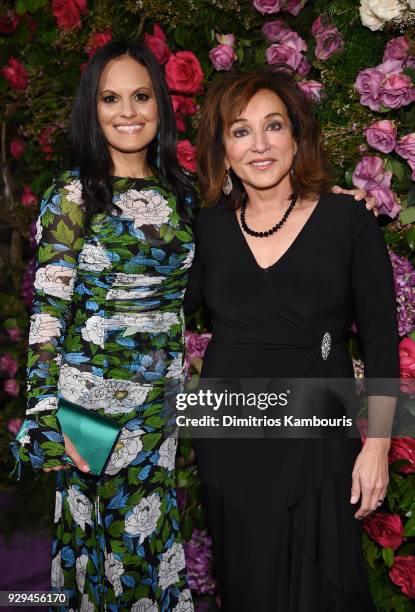 Amalia Gomez Micone and Martha Korman-Zumwalt attend the Maestro Cares Third Annual Gala Dinner at Cipriani Wall Street on March 8, 2018 in New York...
