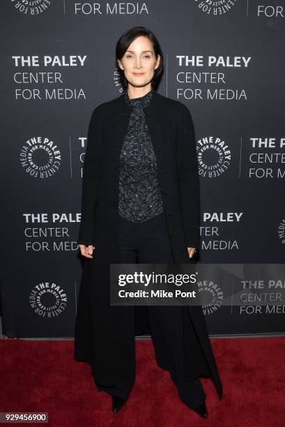 Carrie-Anne Moss attends The Paley Center for Media presents An Evening with Marvel's "Jessica Jones" at The Paley Center for Media on March 8, 2018...