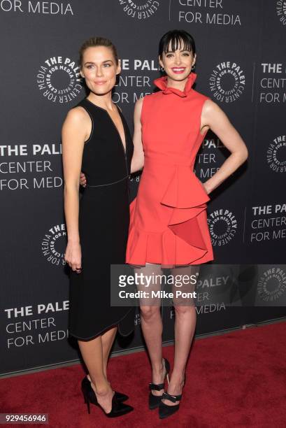 Rachael Taylor and Krysten Ritter attend The Paley Center for Media presents An Evening with Marvel's "Jessica Jones" at The Paley Center for Media...
