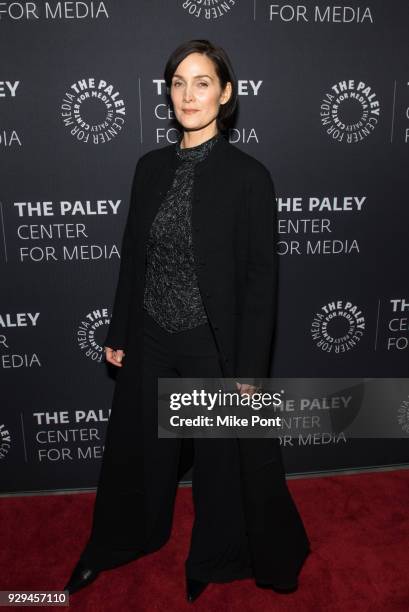 Carrie-Anne Moss attends The Paley Center for Media presents An Evening with Marvel's "Jessica Jones" at The Paley Center for Media on March 8, 2018...