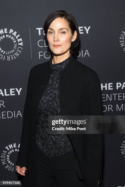 Carrie-Anne Moss attends The Paley Center for Media presents An Evening with Marvel's "Jessica Jones" at The Paley Center for Media on March 8, 2018...