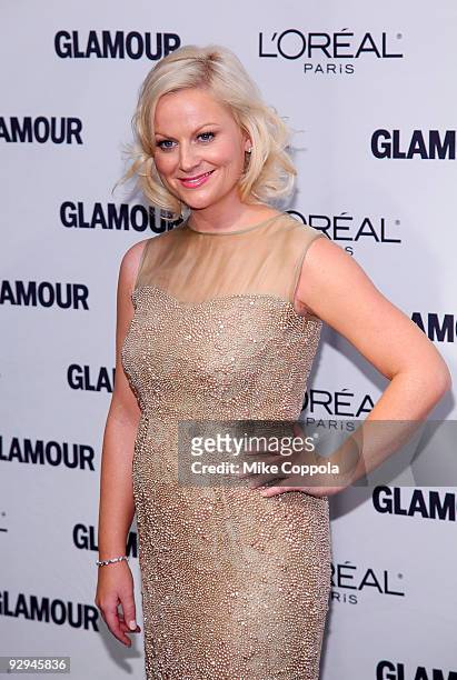 Comedienne Amy Poehler attends the Glamour Magazine 2009 Women of The Year Honors at Carnegie Hall on November 9, 2009 in New York City.