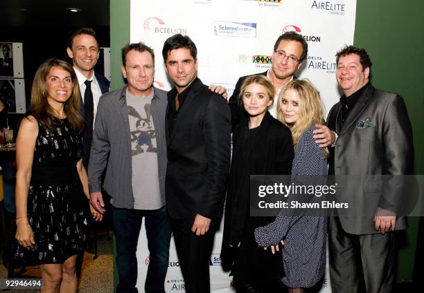 Karen Zucker, comedian Seth Meyers, comedian Colin Quinn, comedian John Stamos,actress Mary Kate Olsen, comedian Bob Saget, actress Ashley Olsen,...