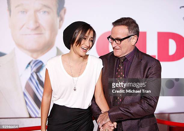 Zelda Williams and Robin Williams arrive to the Los Angeles premiere of "Old Dogs" held at the El Capitan Theatre on November 9, 2009 in Hollywood,...