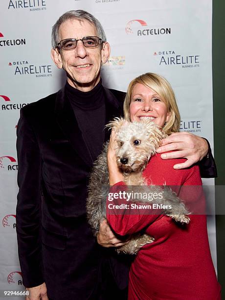 Richard Belzer and Laurie Gabriel attend Cool Comedy Hot Cuisine 2009 Benefiting The Scleroderma Research Foundation at Carolines On Broadway on...