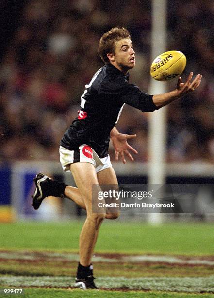 Matthew Lappin for Carlton in action during round nine of the AFL season played between the Kangaroos and the Carlton Blues held at the Melbourne...